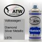 Preview: Volkswagen, Diamond Silver Metallic, L97A: 400ml Sprühdose, von ATW Autoteile West.